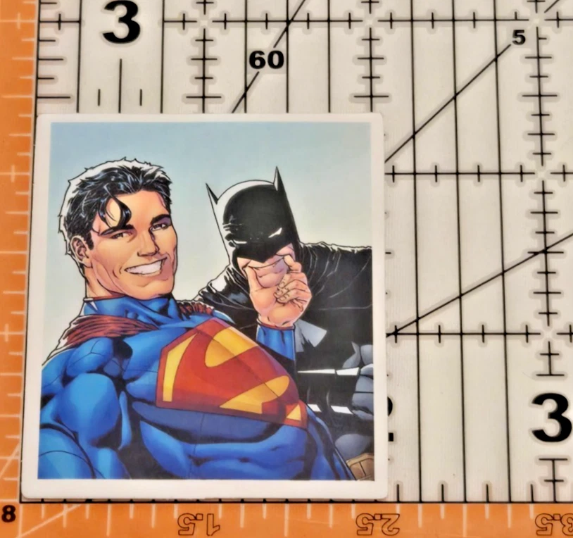 Lote de 5 calcomanías mate flash Batman Superman Superwoman DC Superhéroes Foto 4 de 4