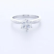 Solitaire Engagement Ring Vintage 14K Gold 1.52 CT Round Lab-Grown Diamond D VS1