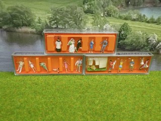 Preiser 10050 etc H0 3 Figuren Sets Wäscherinnen etc in OVP (JZ) L0994