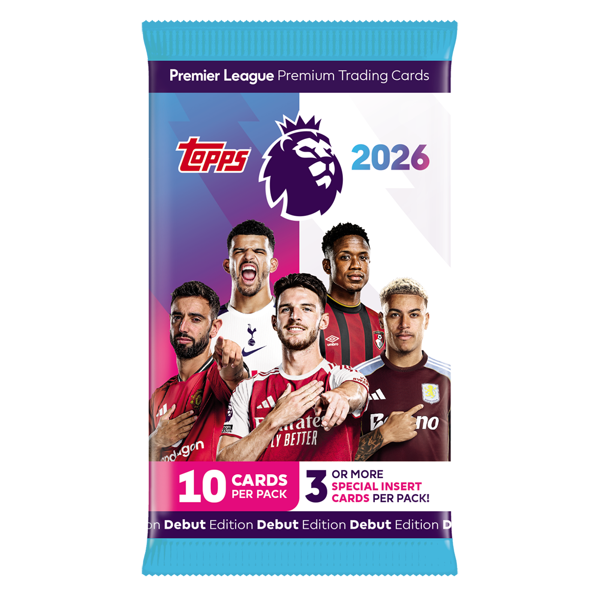 Topps Premier League 2026 Trading Card Packs Box of 28 Packs