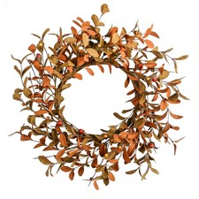 YNYLCHMX 20" Fall Wreath for Front Door, Brown Eucalyptus and Berry Decor A...