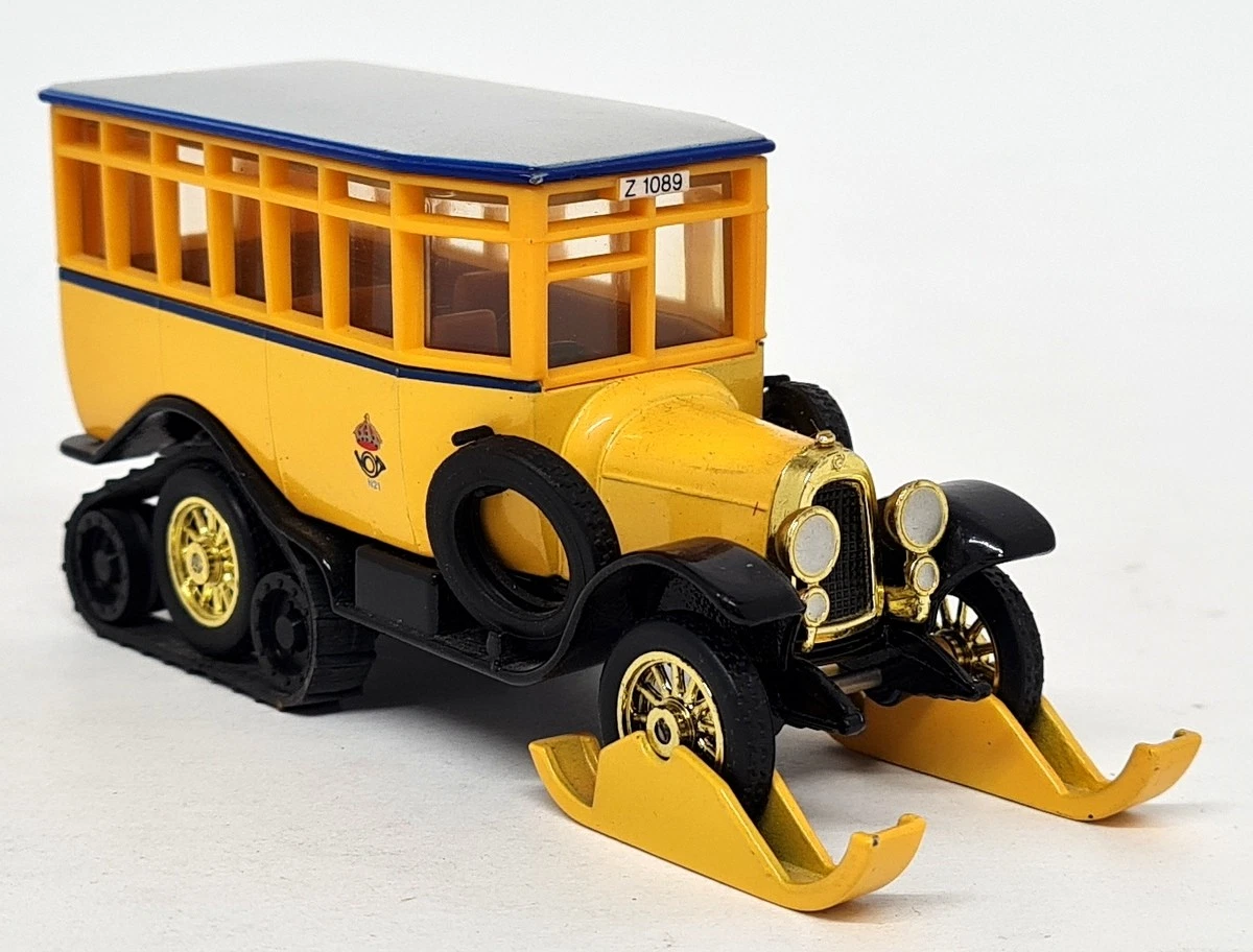 Bus à étage LESNEY 1/80 N°5 Rouge - Miniature Métal Avec Boîte, Vintage