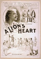 Photo:Carl A. Haswin A Lion's Heart c1900 theatrical cast portrait poster