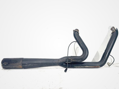 12 Harley Dyna FatBob Exhaust Header Pipe Muffler Vance Hines SCRATCH NO Bracket