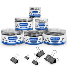 BainGesk 210 PCS Assorted Binder Clips Set - X Large, Large, Medium, Small