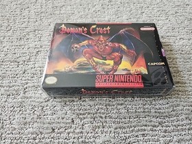 Demon's Crest Snes Authentic Box & Tray ONLY Super Nintendo GREAT SHAPE! 