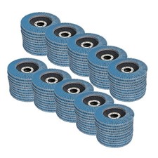 100 Pcs 4-1/2" &times; 7/8'' 40 Grit T29 Premium Zirconia Flap Discs Sanding Discs