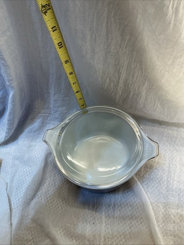 Vintage Pyrex Woodland 473-B Brown 1 Liter Casserole Baking Dish Glass with Lid - Picture 10 of 10