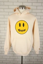 Drew House Hoodie Sweatshirt Mens S Light Peach Pink Mascot Smiley
