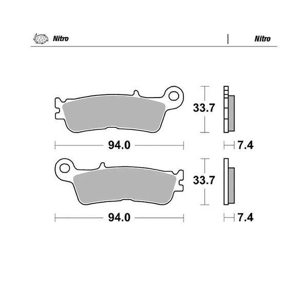 Moto-Master Bremsbelag Nitro Ohne ABE (FüR: Yamaha YZ 250 F CG40C 21-25 Vorne )-image