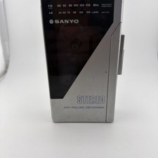 Vintage Sanyo Stereo Cassette Walkman Works 