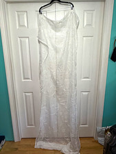 Natori Sheer Embroidered Leaf Rod Pocket Curtain Panels White 37x84 4-Pack