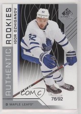 2018-19 Upper Deck SP Game Used Authentic Rookies 76/92 Igor Ozhiganov #166 3h1