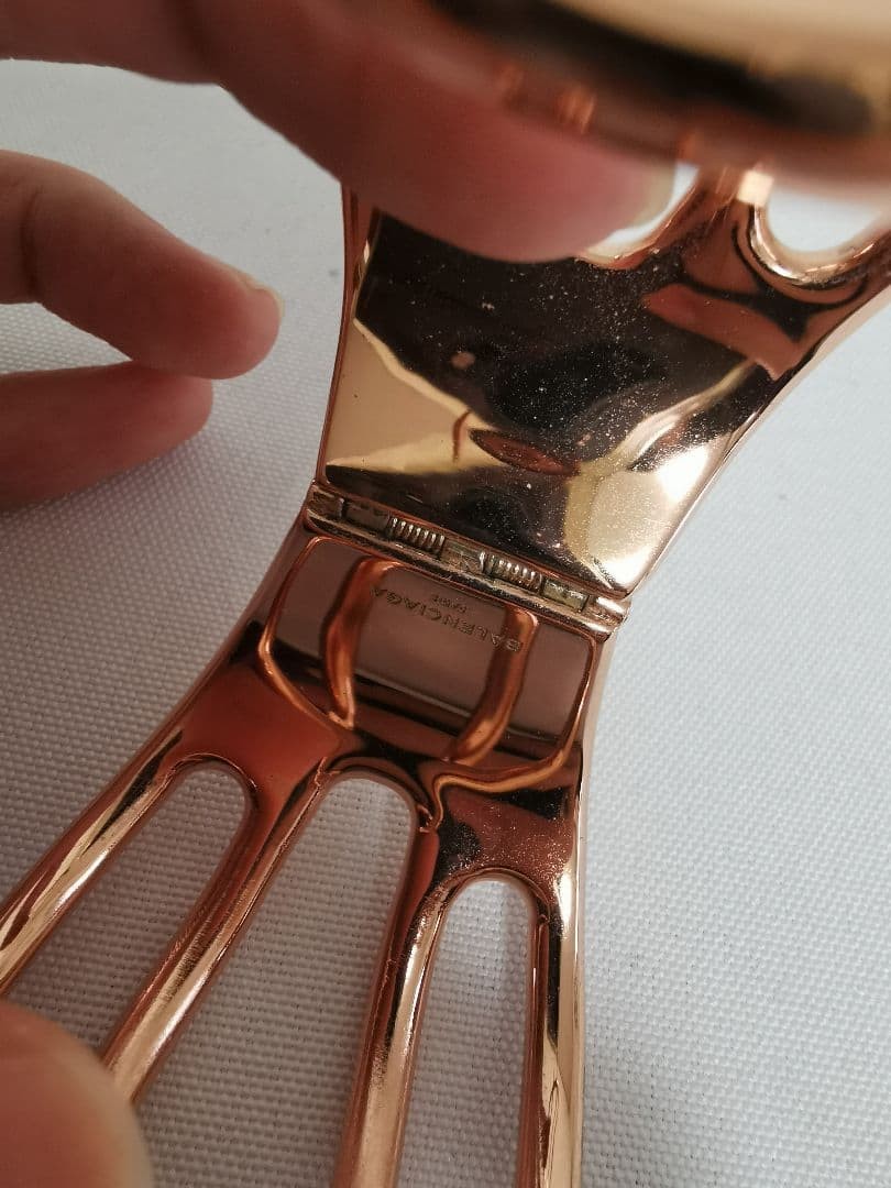 Balenciaga Pink Gold Hair Clip Bangle thumbnail 3