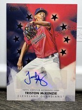 2024 Topps #BSA-TMC Triston McKenzie Baseball Stars Autographs Black  #/199