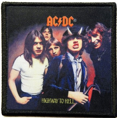 AC/DC AUFNÄHER PATCH # 88 HIGHWAY TO HELL FLICKEN ABZEICHEN 9x9cm