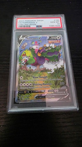 Tornadus V 185/198 Alt Art Chilling Reign Pokemon Ultra Rare PSA 10 GEM MINT