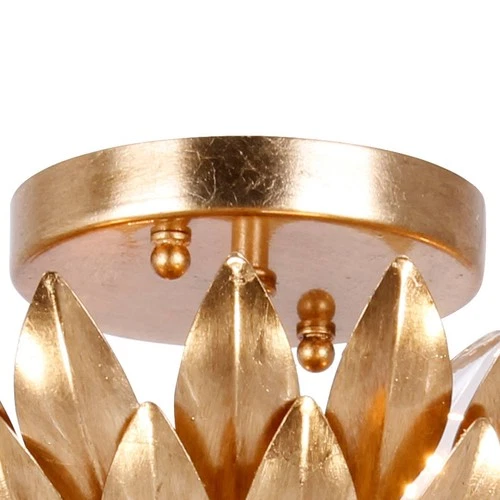 Crystorama Broche 16" Wide Antique Gold Ceiling Light - Picture 5 of 10