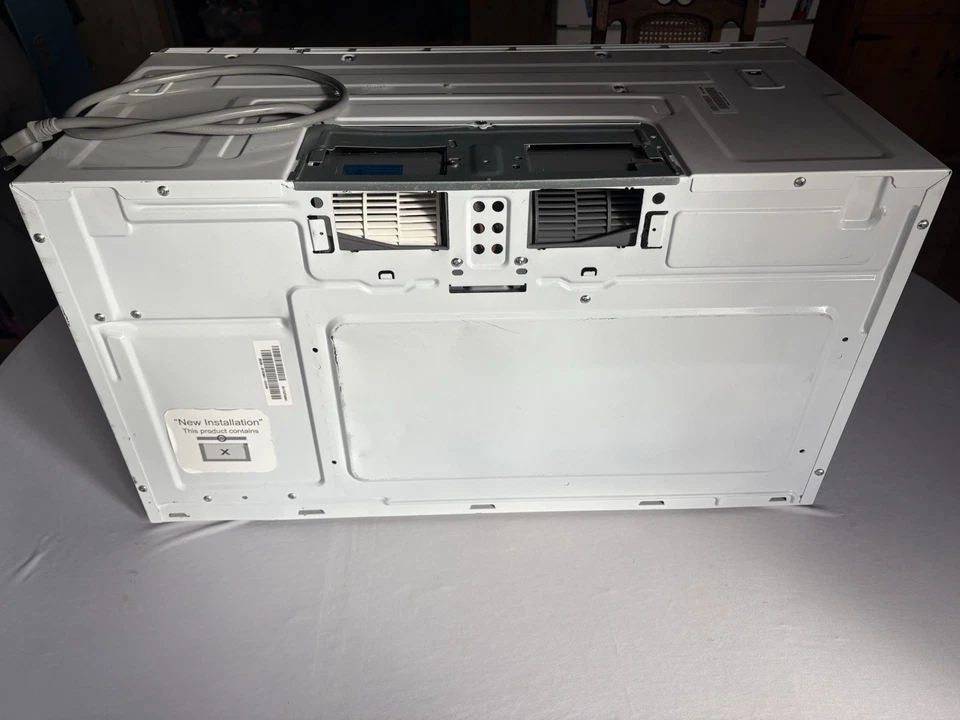 Horno microondas GE blanco sobre la gama 1,6 cúbicos Ft. 1000 vatios NUEVO PROBADO FUNCIONANDO Foto 3 de 4