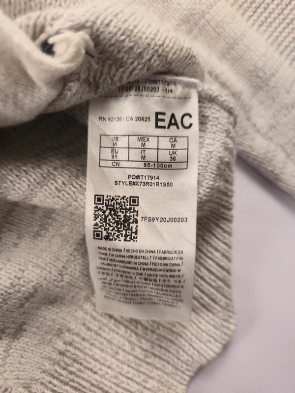 GUESS Contemporary Knit Jacket Regular Fit Marl Grey Full Zip M 281 image 5