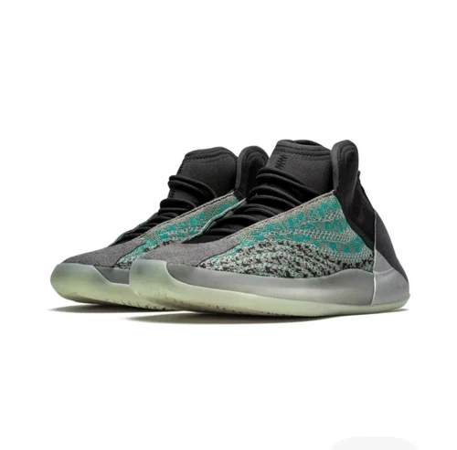 Adidas Yeezy QNTM Teal Blue Reflective G58864 UK 7 NUOVE Quantum Ophani YZY Grigio