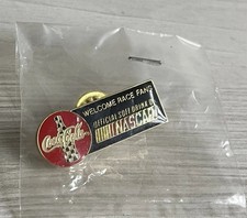 Vintage Coca Cola Collectible NASCAR Pin Badge