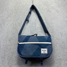 Borsa messenger Herschel Supply Co blu geometrica per laptop tracolla scuola viaggio