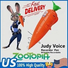 Zootopia Judy Hopps Carrot Voice Recorder Pen Kids Toy Nick Wilde Gift GN