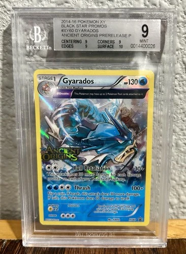 2015 Pokemon XY Gyarados Black Star Promo Ancient Origins Prerelease #XY60 BGS 9