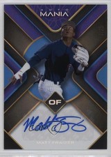 2023 Wild Card Mania Triangle Purple Rainbow 7/25 Matt Fraizer Auto 03j5
