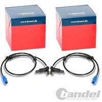 2X Bremi ABS-SENSOR Raddrehzahl Hinten Passend FüR Peugeot 206