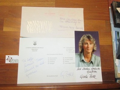 Original Autogramm Gisela Bill MdL Die Grünen Bill, Gisela :