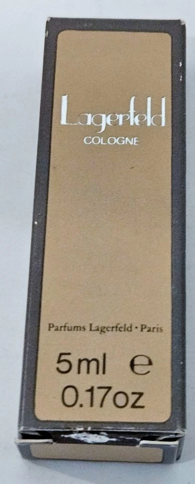 Vintage Karl LAGERFELD COLOGNE .17 fl. oz. 5ml Men Cologne ~Travel Size ~NIB - Image 2 of 3