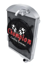 RS Champion 3 Row Radiator W/ 16" Fan for 1939 Chevrolet Master 85 L6 Engine