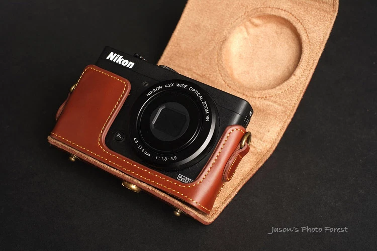 Handmade Genunie real Leather full Camera Case cover bag for Nikon COOLPIX P310 - Image 3 of 4