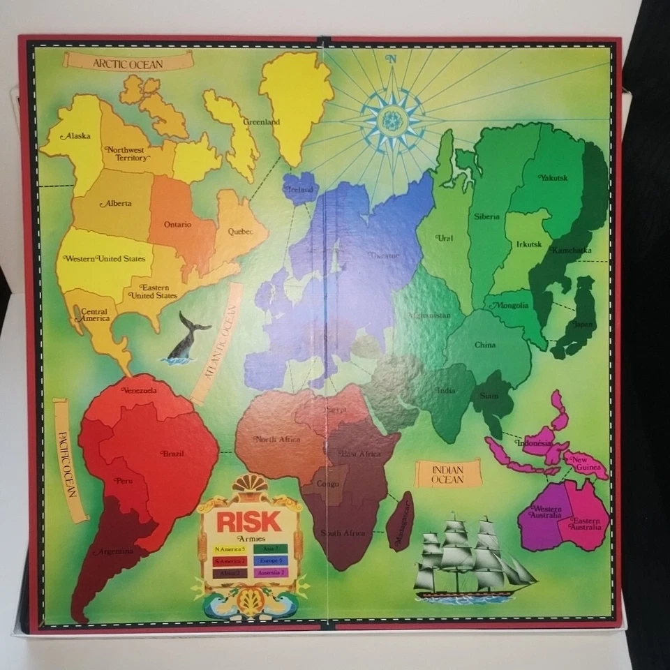 RISK - The World Conquest - Vintage 1985 Board Game by Parker Brothers - Image 3 of 4