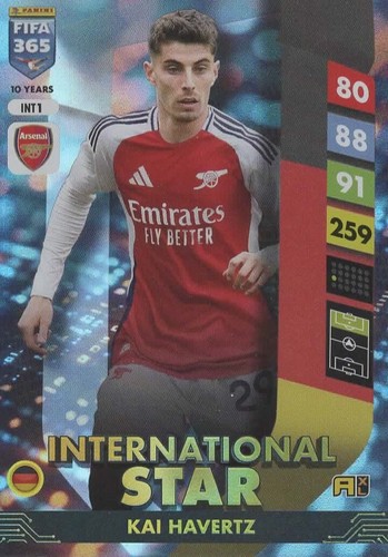Panini Fifa 365 Adrenalyn XL 2025 Internation Star INT 1- INT24 Haaland / Mbappé - 第 5/28 張圖片