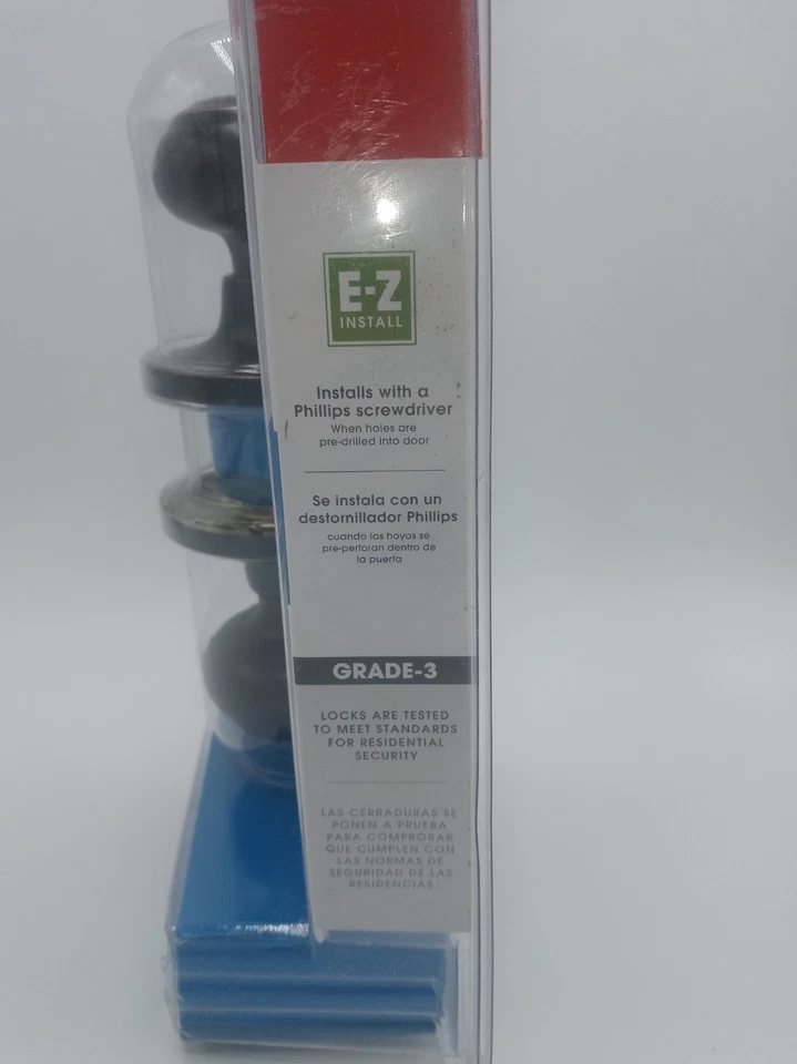 Perilla de puerta interior con bloqueo de cama y baño Honeywell Foto 2 de 4
