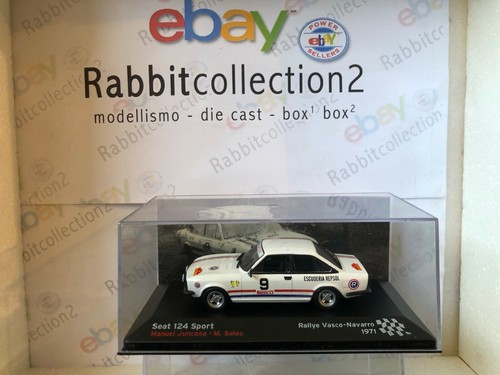 DIE CAST " SEAT 123 SPORT RALLYE VASCO - NAVARRO 1971 " SEAT SPORT 1/43