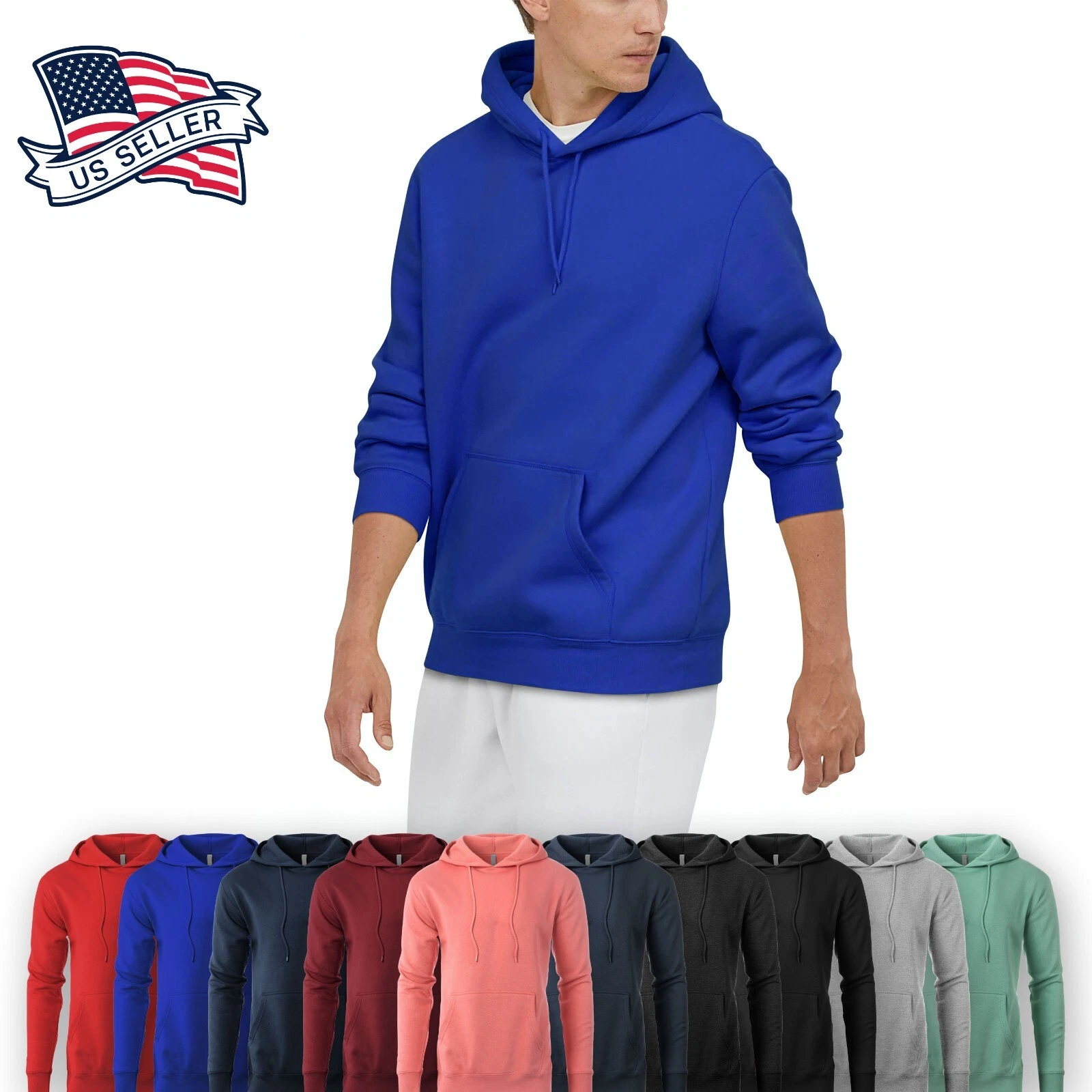 Mens Pullover Hoodie Ultra Soft Fleece Lined Cotton Hooded Sweatshirt With Lycra
Opens in a new wind