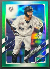 2021 Topps NPB Chrome - Takashi Toritani #97 Chiba Lotte Marines - Green /99