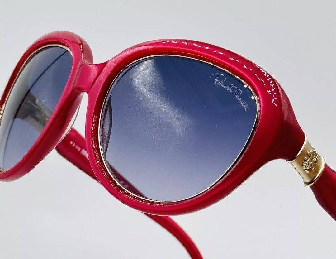 Roberto Cavalli Sunglasses Ladies Oval Red Gold 