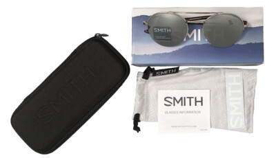 NEW IN BOX WITH CASE! $169 Smith Transporter ChromaPop Sunglasses!   Palladium