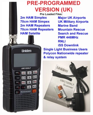 Uniden Bearcat UBC-125XLT Programmed Scanner & High Gain Aerial Get Ready 4 RIAT 5054814502071 - Foto 12