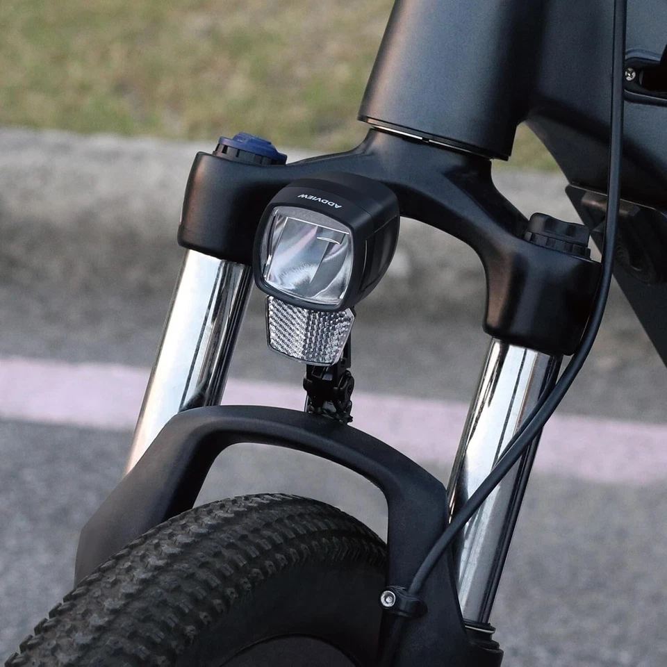 120 Lux LED E-Bike Fahrrad Scheinwerfer mit Reflektor Frontlampe Licht 6-48V DC - Bild 3 von 4