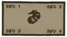 Flak Plate Carrier USMC ID w/Fastener: Custom Embroidery Patch (V2)