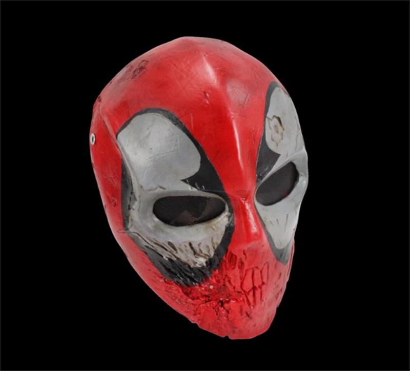 New Marvel Comics Deadpool Cosplay Visor Halloween Party Resin Mask Gift - Image 3 of 4