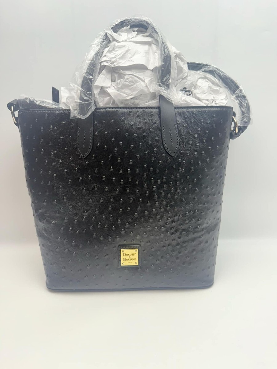 Dooney & Bourke Ostrich Liliana Toe Bag with Pouch NWT | eBay