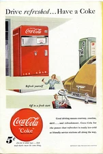 Coca Cola 1948 Drive Refreshed  Have A Coke Vintage Original Advertisement