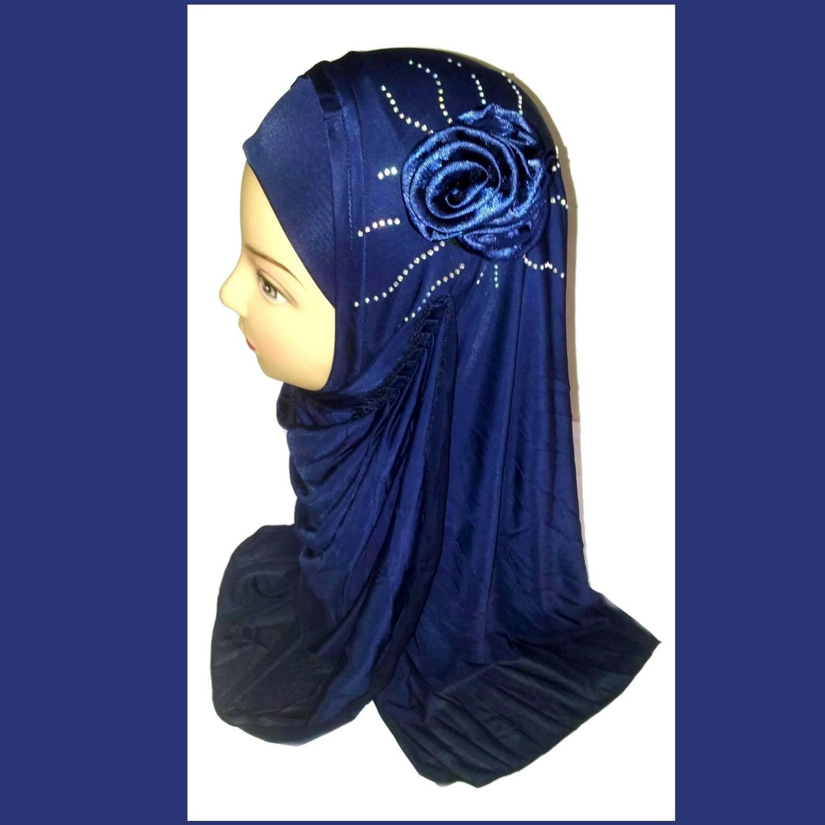 Kopftuch Con Strass Islamico Copricapo Jadeed Muslima Hijab Tuch - Foto 2